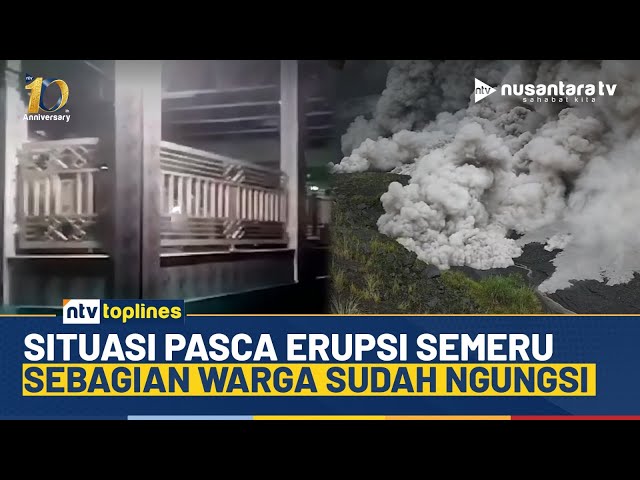 Youtube Thumnail image of : Live Report! Pasca Erupsi Semeru, Sebagian Warga Sudah Mengungsi & Lalin Terhenti | NTV TOPLINES