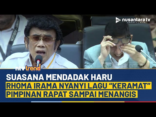 Youtube Thumnail image of : Rhoma Irama Bikin Rapat DPR Mendadak Haru Saat Nyanyikan Lagu Tentang Ibu, Pimpinan Sampai Menangis