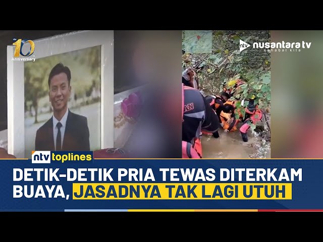 Youtube Thumnail image of : Sadis! Pria di Sumut Tewas Diterkam Buaya, Korban Sempat Hilang 2 Hari | NTV TOPLINES