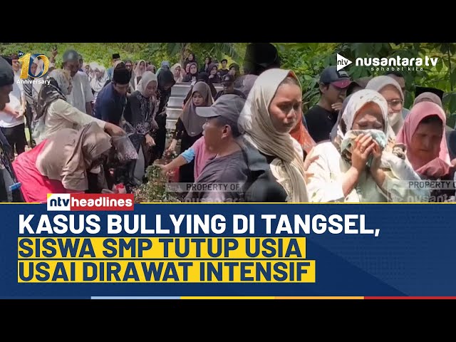 Youtube Thumnail image of : Tragis! Siswa SMP Meninggal Diduga Korban Bullying, Wakil Wali Kota Tangsel Janji Usut Tuntas | NTV