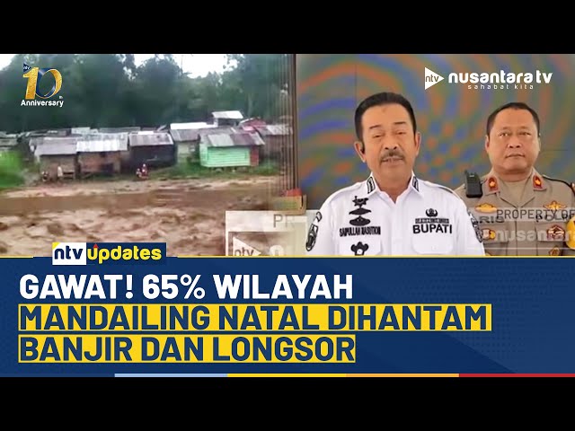 Youtube Thumnail image of : 65% Wilayah Mandailing Natal Dihantam Banjir & Longsor, Status Tanggap Darurat Diperpanjang 14 Hari