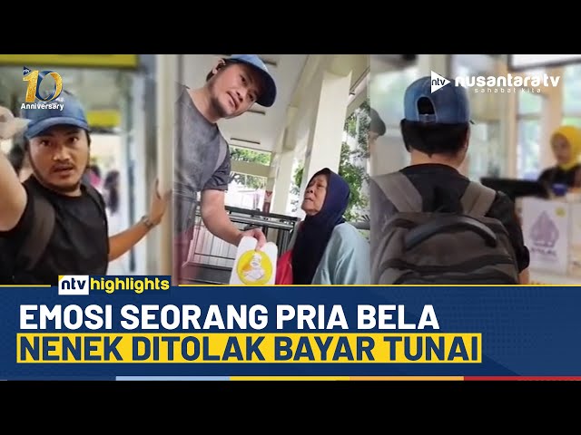 Youtube Thumnail image of : Viral! Nenek Ditolak Beli Roti Pakai Uang Tunai, Seorang Pria Datang Membela Hingga Mengamuk | NTV