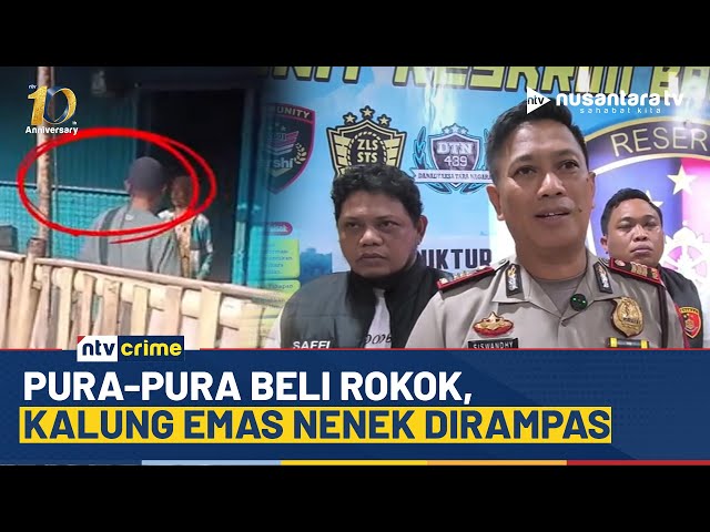 Youtube Thumnail image of : Terdesak Utang Bank, Penjual Ikan Rampas Kalung Emas Nenek Pemilik Warung | NTV CRIME
