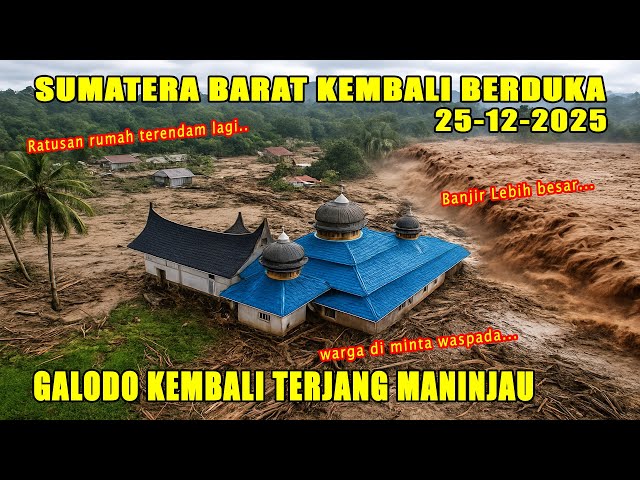 Youtube Thumnail image of : GALODO KEMBALI TERJANG MANINJAU, DEBIT SUNGAI NAIK DRAMATIS