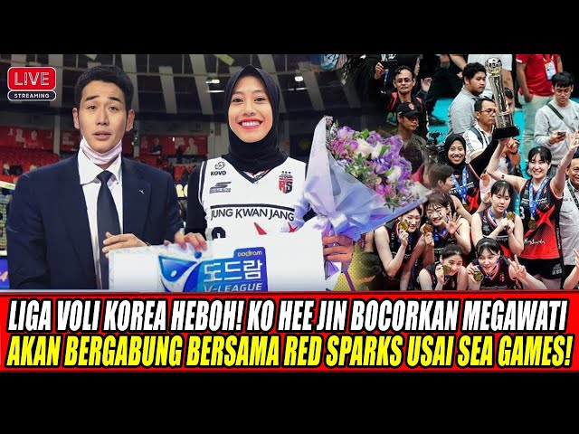 Youtube Thumnail image of : LIGA VOLI KOREA HEBOH🔥KO HEE JIN BOCORKAN MEGAWATI AKAN BERGABUNG BERSAMA RED SPARKS USAI SEA GAMES!