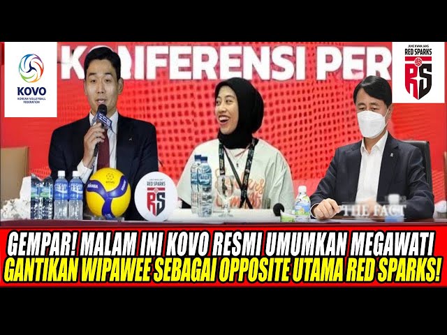 Youtube Thumnail image of : GEMPAR! MALAM INI KOVO RESMI UMUMKAN MEGAWATI GANTIKAN WIPAWEE SEBAGAI OPPOSITE UTAMA DI RED SPARKS!