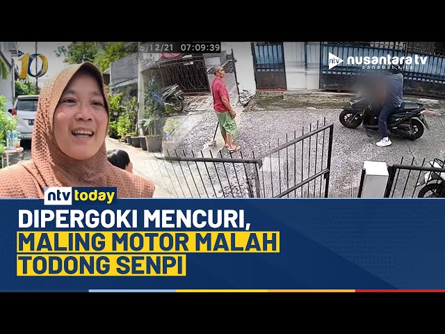 Youtube Thumnail image of : Aksi Pencurian Sepeda Motor di Grogol Utara: Pelaku Todongkan Senjata ke Warga | NTV TODAY