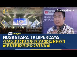 Youtube Thumnail image of : Nusantara TV Jadi Tuan Rumah Anugerah KPI 2025, Direktur NTV: Suatu Kehormatan | NTV TONIGHT