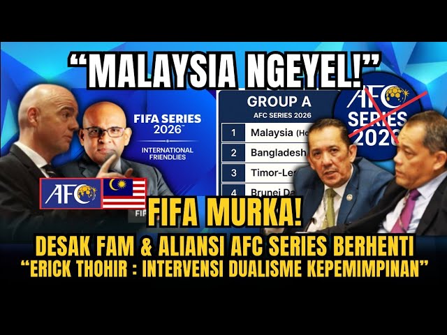 Youtube Thumnail image of : BERITA TIMNAS ~ FIFA Murka!! ~ Malaysia Bandel Karena Punya Petinggi di AFC - Update PSSI Hari ini