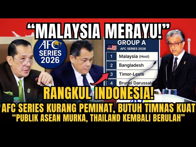 Youtube Thumnail image of : BERITA TIMNAS ~ Malaysia Ajak Thailand dan Bujuk INDONESIA Ikut AFC Series ~ Update PSSI Hari ini