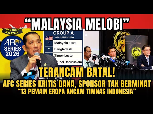 Youtube Thumnail image of : BERITA TIMNAS ~ Malaysia Cari Sponsor Demi Negara Top Dunia Kepincut AFC SERIES~Update PSSI Hari ini