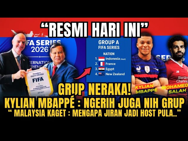 Youtube Thumnail image of : BERITA TIMNAS ~ NGERI!!! FIFA Series 2026 Peserta Kejutan! Malaysia Berulah- Update PSSI Hari ini.