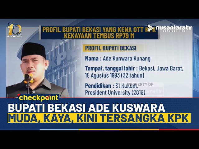 Youtube Thumnail image of : Ade Kuswara Kunang, Bupati Muda Berharta Rp79 Miliar yang Kini Jadi Tersangka | NTV CHECKPOINT
