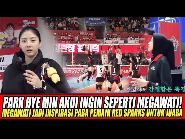 Youtube Thumnail image of : PARK HYE MIN AKUI INGIN SEPERTI MEGAWATI! MEGAWATI JADI INSPIRASI PARA PEMAIN RED SPARKS UNTUK JUARA