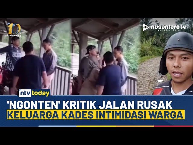 Youtube Thumnail image of : Viral! Pemuda di Garut Kritik Jalan Rusak, Langsung Diintimidasi Keluarga Kades | NTV TODAY