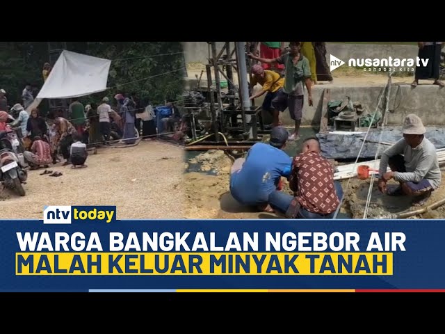 Youtube Thumnail image of : Heboh! Pengeboran Air Sumur Keluarkan Minyak, Warga Berbondong-bondong Bawa Jerigen | NTV TODAY