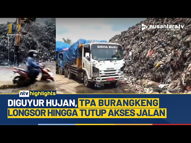 Youtube Thumnail image of : Hujan Deras Memicu Longsor di TPA Burangkeng Bekasi, Akses Jalan Warga Terputus | NTV HIGHLIGHTS
