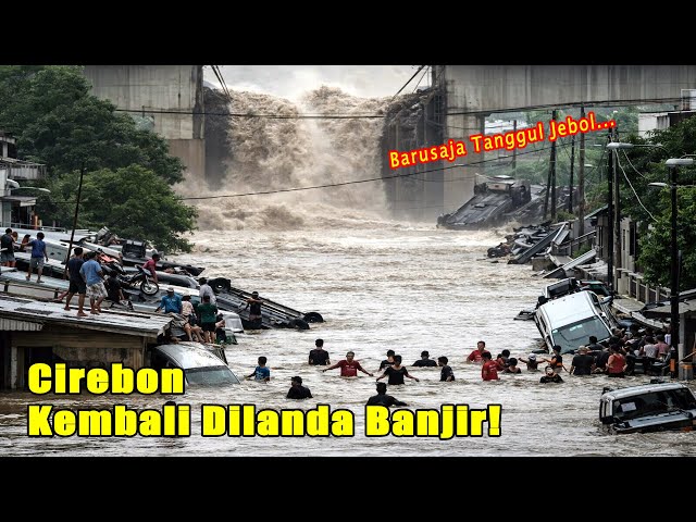 Youtube Thumnail image of : Tanggul Jebol, Banjir Rendam Sejumlah Wilayah di Cirebon, Ratusan Rumah Terdampak