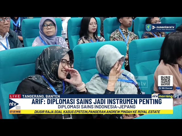 Youtube Thumnail image of : Penyelenggaraan Kuliah Umum Internasional BRIN Bersama Peraih Nobel Kimia 2025 | NTV MORNING
