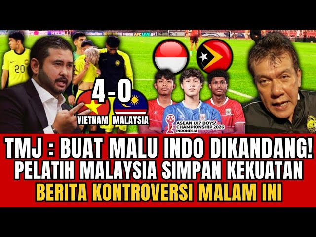 Youtube Thumnail image of : LIVE!! Indonesia VS Timor Leste AFF U-17 2026 - Highlight Hasil Pertandingan Malam Hari Ini - Berita