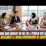 Youtube Thumnail image of : 🔴LANGSUNG DARI KOREA‼️KO HEE JIN & PEMILIK RED SPARKS TEMUI MEGAWATI & IRINA VORONKOVA DI INDONESIA!