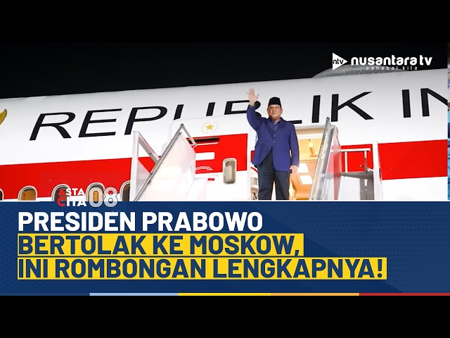 Youtube Thumnail image of : Presiden Prabowo Subianto Bertolak ke Rusia dalam Rangka Kunjungan Kerja Diplomasi | ASTA CITA 08