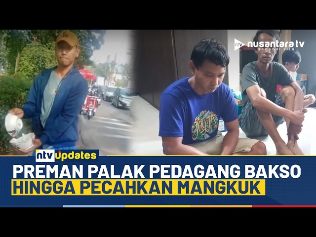 Youtube Thumnail image of : Viral! Preman Pecahin Mangkuk Pedagang Bakso, Pelaku Langsung Diciduk Polisi | NTV UPDATES